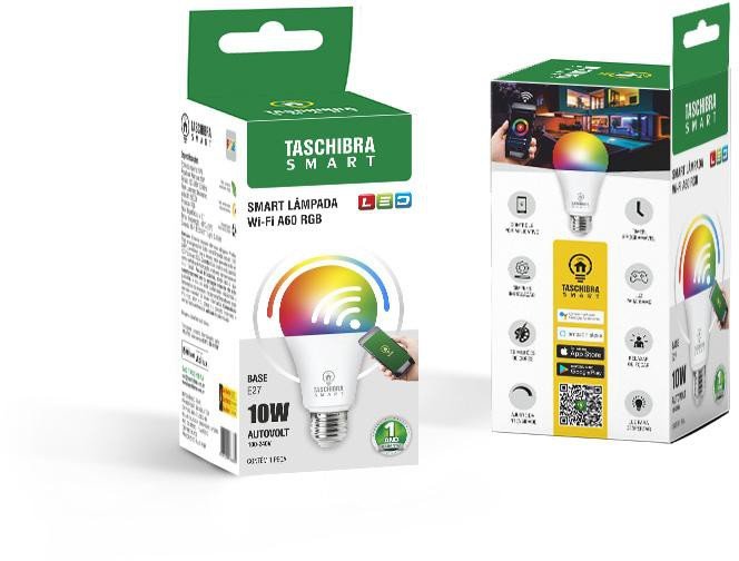 LAMPADA-LED-TASCHIBRA-WI-FI-SMART-A60-RGB-10W-AUTOVOLT