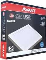 PAINEL-LED-DE-SOBREPOR-QUADRADO-AVANT-POP-24W-6500K