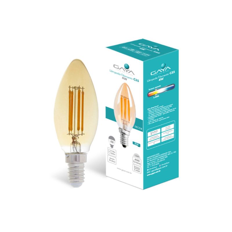 LAMPADA-LED-VELA-GAYA-2400K-4W-220V