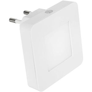 Luz Noturna LED Lisa Quadrada Abs Blumenau Branco 3000K 0,5W Bivolt