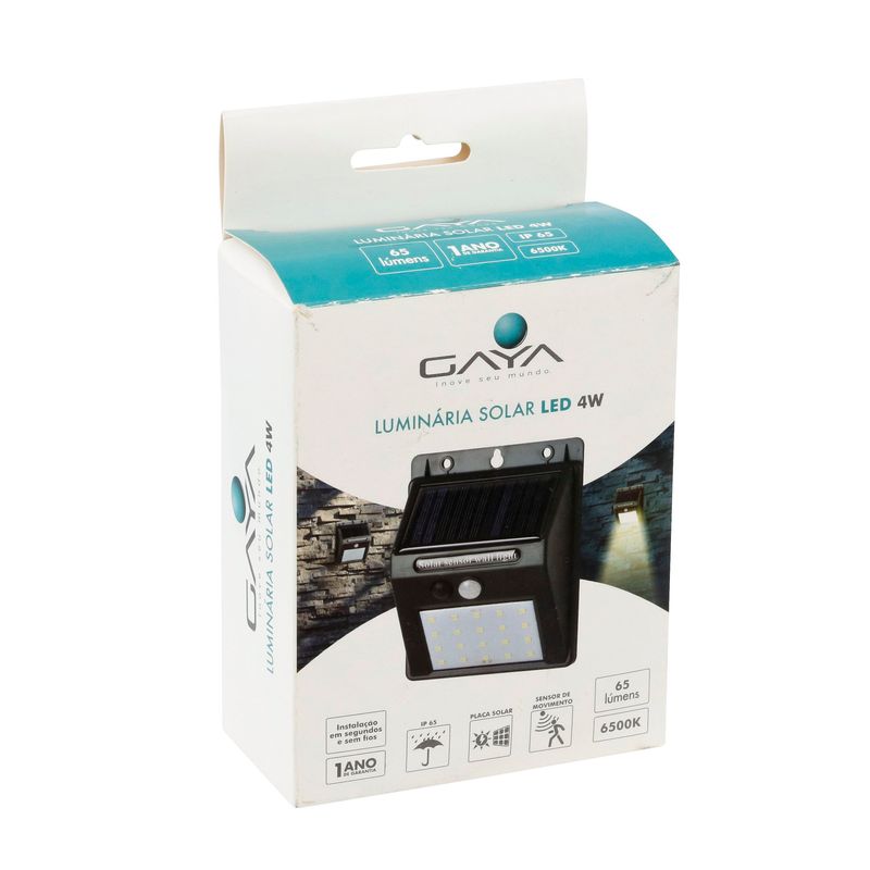LUMINARIA-SOLAR-GAYA-9661-LED-COM-SENSOR-4W