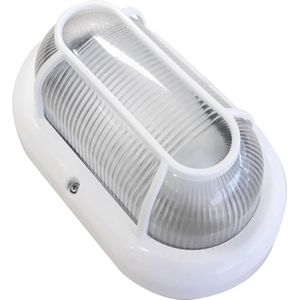 Tartaruga Clean Retangular 1 Lâmpada 40W Polipropileno Blumenau Branco Bivolt