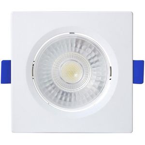 Spot LED de Embutir Quadrado 3W 6500K Policarbonato Blumenau 80226004 Branco Bivolt
