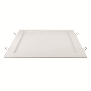 Painel LED de Embutir Quadrada Downlight 6W 6000K Alumínio E Polimeros Sinteticos Luminatti Lm109 Branco Bivolt