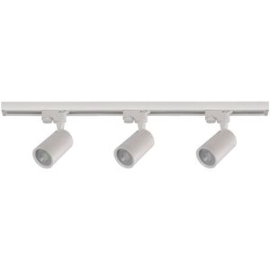 Trilho com 3 Spots LED Luminatti Bivolt 5W Branco 6000k Luz Branca