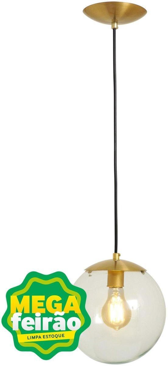 Pendente-1-Lampada-Globing-Redondo-60W-Aluminio-e-Vidro-Auremar-9006-1-Dourado-e-Transparente-Bivolt
