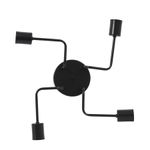 PLAFON-ARANHA-PERFIL-4-LAMPADAS-60W-ALUMINIO-AUREMAR-17200-4-PRETO-BIVOLT