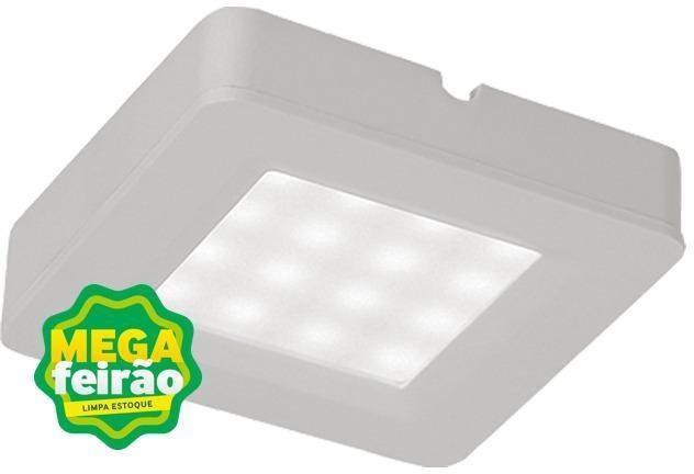 Spot-LED-de-Soprepor-Slim-Multilight-Quadrado-2W-3000K-Aluminio-E-Polimeros-Sinteticos-Luminatti-Lm916-Branco-Bivolt