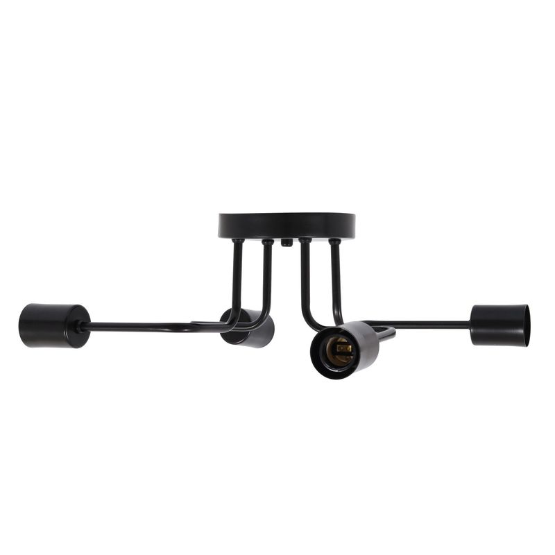 PLAFON-ARANHA-PERFIL-4-LAMPADAS-60W-ALUMINIO-AUREMAR-17200-4-PRETO-BIVOLT