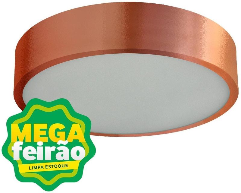 Plafon-3-Lampadas-Contemporaneo-Redondo-60W-Aluminio-Pantoja-35-Cobre-Bivolt