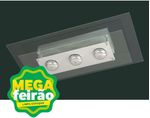 Plafon-3-Lampadas-Contemporaneo-Quadrado-60W-Aluminio-Vidro-Pantoja-137-Escovado-Transparente-Bivolt