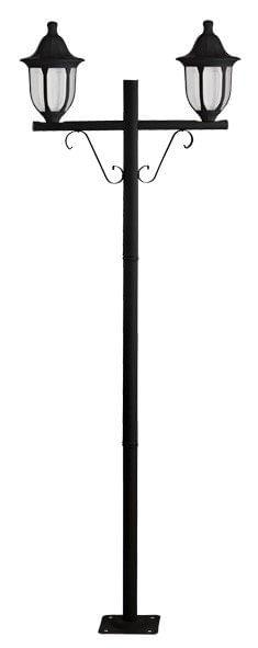 POSTE-MODENA-2-LAMPADAS-20W-ALUMINIO-E-POLIPROPILENO-DITAL-434-2-PRETO-BIVOLT