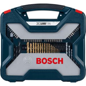 Jogo de Broca Bosch Set X-Line Titanium Kit com 100 Peças