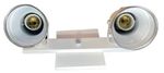 Spot de Sobrepor 2 Lâmpadas Retangular 100W Alumínio Vmc 804/2 Branco Bivolt