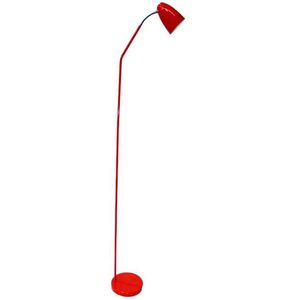 Luminária 1 Lâmpada de Chão Vertical 100W Alumínio Vmc 8012 Vermelho Bivolt