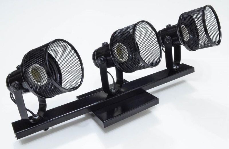 Spot-de-Sobrepor-3-Lampadas-Retangular-100W-Aluminio-Vmc-803-3-Preto-Bivolt