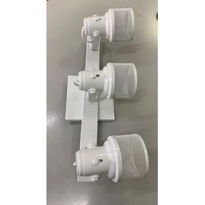 Spot de Sobrepor 3 Lâmpadas Retangular 100W Alumínio Vmc 803/3 Branco Bivolt