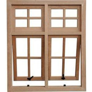 Vitrô de Madeira Angelim BH 1132 100x100x9cm Vidro Quadriculado com Baguete