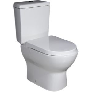 Vaso Sanitário com Caixa Acoplada Acqua Idea All C-2122 com Acessórios de Instalação Acionamento Duplo Branco 3/6 Litros
