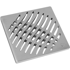 Ralo Grelha Quadrado Tigre Cromado 10x10cm