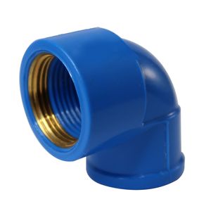 Joelho com Bucha de Latão Multilit Azul 25mm 3/4"