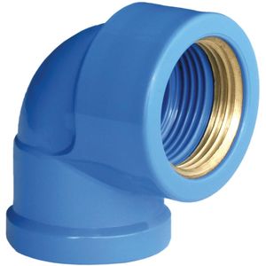 Joelho com Bucha de Latão Plastilit Azul 25mm 3/4"