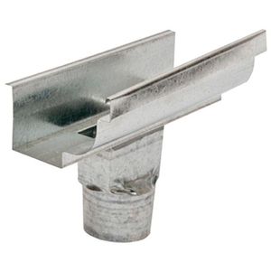 Emenda Para Calha com Bocal 3 Calhaforte Moldura Galvanizado