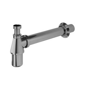Sifão Regulável Para Lavatório Fani de Metal Prata 1" x 1.1/2"