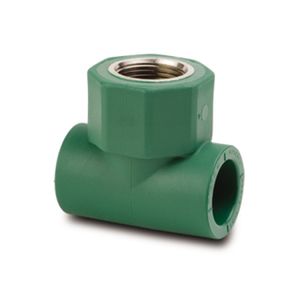 Te Rosqueável Central PPR Água Quente Tigre Fêmea 25x25mm 1/2"