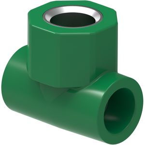 Te Rosqueável Central PPR Água Quente Tigre Fêmea 25x25mm 3/4"