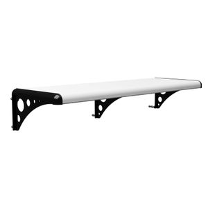 Prateleira Decorativa com Suporte Multiuso Astra Branco e Preto 60x20cm