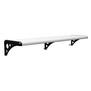 Prateleira Decorativa com Suporte Multiuso Astra Branco e Preto 80x20cm