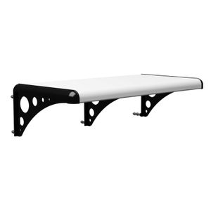 Prateleira Decorativa com Suporte Multiuso Astra Branco e Preto 40x20cm