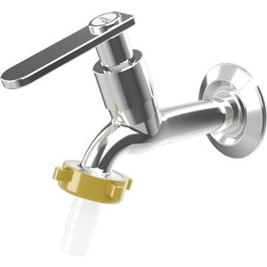 Torneira Para Jardim e Tanque Romar de Parede Pratic Cromado Dn15-Dn20