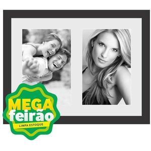 Painel Multifoto Insta Kapos 68887 Para 2 Fotos 10x15 18x28 Preto