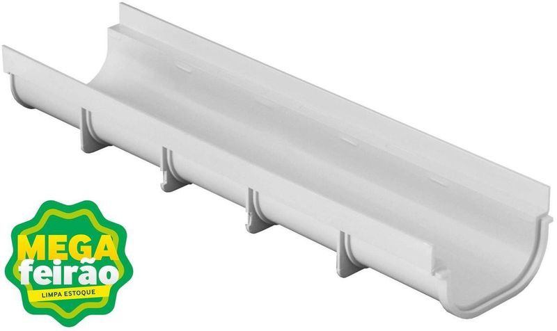 Calha-Para-Telhado-Modular-PVC-Odem-Cinza-130x500x75mm