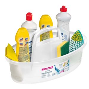 Bacia Balaio Sanremo Plástico 6L Cristal com Encaixe Para Balde de 14L