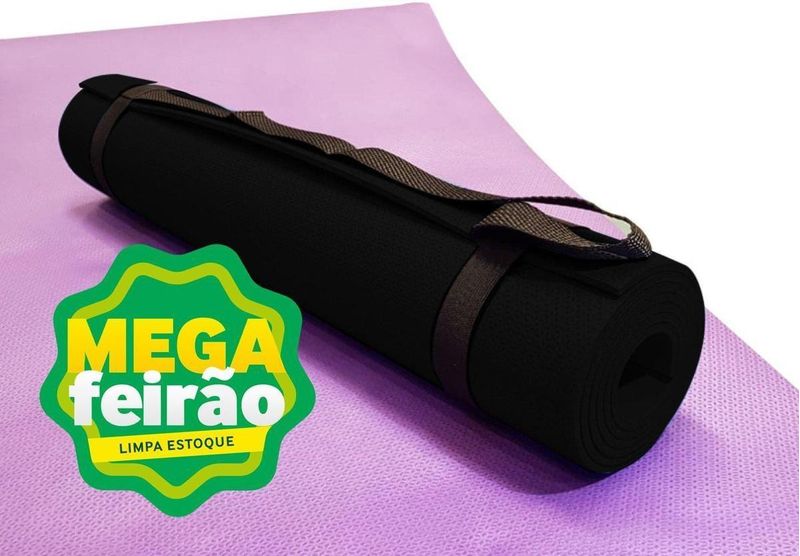 Tapete-de-Yoga-com-Alca-Evamax-Preto-170x60cm-5mm-de-Espessura
