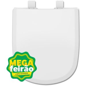 Assento Sanitário Tupan Lille Etna Polipropileno Fechamento Suave Branco