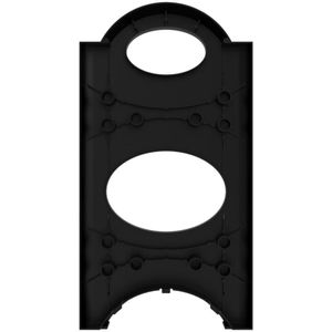 Sapateira Grifit 23648 Tub 2 Módulos Preto 40cm