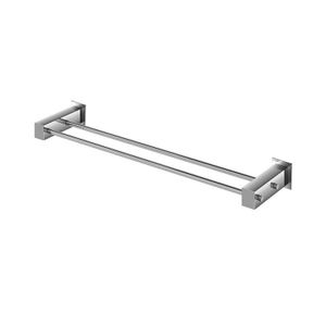 Porta Toalha Fani Duplo Longo 70778 Bella Prata 4900 C220