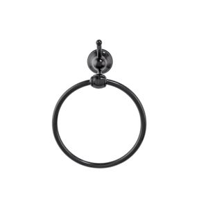 Porta Toalha Aquaplas Rosto Ideale Preto