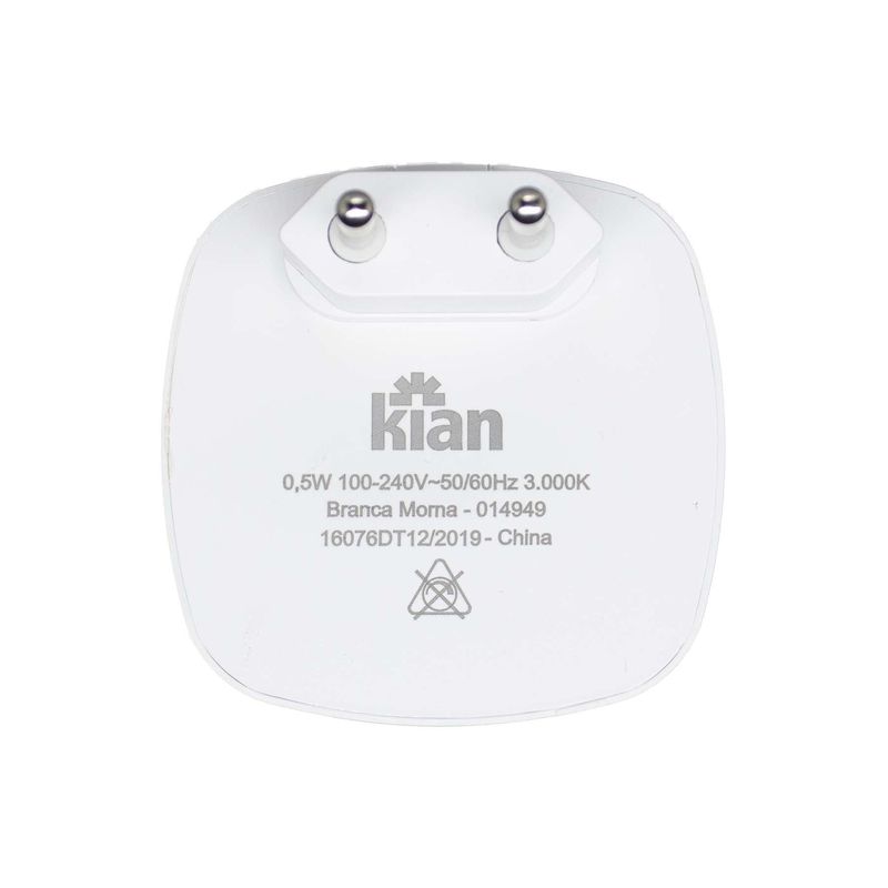 LAMPADA-LED-NOTURNA-KIAN-KI03-BRANCA-MORNA-3000K-05W-BIVOLT