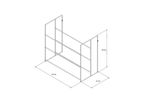 SAPATEIRA-DS-ARTEFATOS--DS0117PR-EM-ACO-PINTADO-PRETO-FOSCO-6-PARES-45X22X405