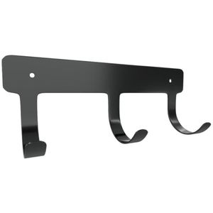 Pendurador DS Artefatos DS13009Pr 3 Ganchos Aço Pintado 6x43x15 Preto