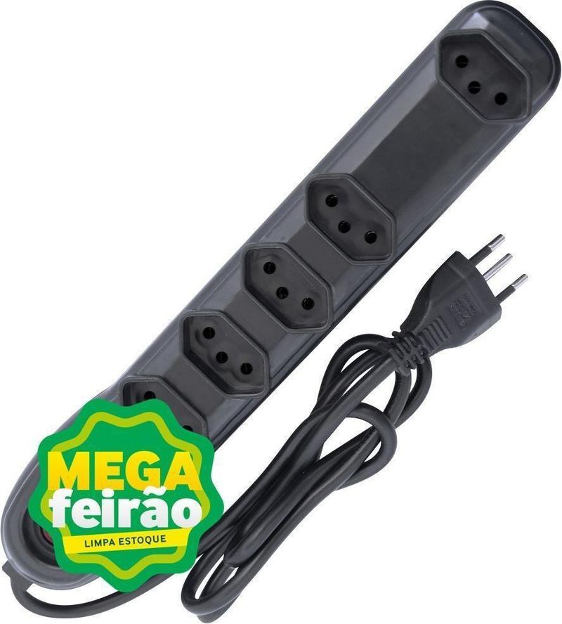 Filtro-de-Linha-Megatron-5-Tomadas-Pp-Circular-Preto-3x075x100