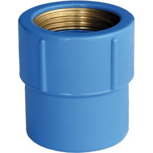 Luva com Bucha Latão Plastilit Azul 25mm 3/4"