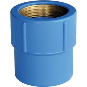Luva com Bucha Latão Plastilit Azul 20mm 1/2"