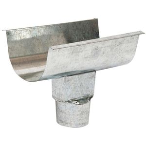 Emenda Para Calha com Bocal 3 Calhaforte Platibanda Galvanizado