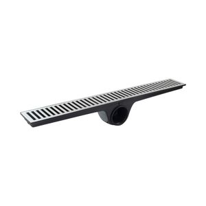 Caixa Coletora com Grelha Saída Lateral Polido Lg Mais 18,5x50cm